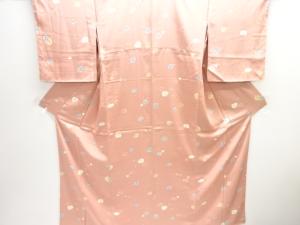 未使用品　花模様小紋着物